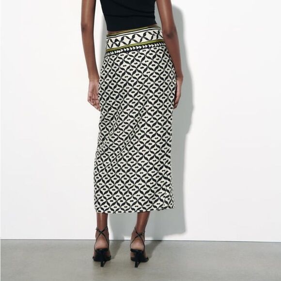 Zara Printed Wrap Skirt New - Picture 10 of 11